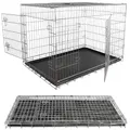 Drahtkäfig Falltbar Hundetransportbox 120x80,5x75 cm Gitterbox Hundekäfig 🐕
