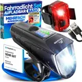 Nextcover Fahrradbeleuchtung NEXTCOVER® Fahrradlicht Set mit [LightSense] Sensor & 11h Akkulaufzeit