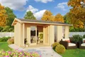 Gartenhaus Blockhaus  Satteldach 28 mm Riverside 500x320 cm Lasita