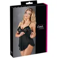 Cottelli LINGERIE Negligé Cottelli LINGERIE - Babydoll und String Rüsche - (2XL,L,M,S,XL) schwarz XL