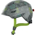 ABUS SMILEY 3.0 LED Helm Mädchen in grey space, Größe 50-55