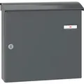 RENZ Aufhängebriefkästen CONVEX - 380 x 360 x 115, anthrazitgrau RAL 7016