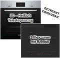 Bosch HERDSET INDUKTION AUTARK Backofen Bosch + PKM Induktionskochfeld 60cm NEU