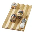 Orga-Box Bambus Gewürzeinsatz 473 x 230 x 18 mm Gewürzgläsereinsatz für Küchenschublade Gewürzdoseneinsatz für Schubladen