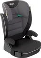 Graco Logico™ L i-Size R 129, Kindersitz ca. 3,5 bis 12 Jahre (100 bis 150 cm), höhenverstellbare Armlehnen, waschbare Sitzbezüge, Installation mit Fahrzeuggurt, Kindersitz schwarz, Midnight