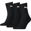 PUMA Sportsocken short crew (3-Paar) gepolsterte Frottee-Sohle, atmungsaktiv schwarz 39-42