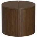 Vicco Couchtisch, Walnuss, Holzwerkstoff, Rund, 38x32x38 cm, Wohnzimmer, Wohnzimmertische, Couchtische