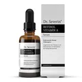 Dr. Severin® Retinol Vitamin A Hyaluronsäure Serum I Hochkonzentriert & hochdosiert I Anti-Aging, strafft Falten, Anti Pickel + Mitesser I Serum 2019 I Fördert Kollagenproduktion | 50ml