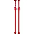 2x GBM Baustütze Universalstütze Montagestütze Decken-Fensterstütze 1,6m-2,9m - Rot