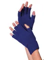 Fingerlose Stoffhandschuhe blau - Fingerlose Handschuhe als Basic für zahlreiche