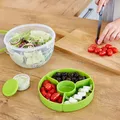 EMSA CLIP & GO Salatbox XL - Box - Rund - 2,6 l - Grün - Transparent - Polypropylen (PP) - Thermoplastisches Elastomer (TPE) - 127 mm (N1071300)