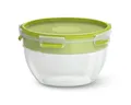 Emsa Lunchbox EMSA CLIP & GO Salatbox rund, 2,60 L mit Einsatz und Dressingbox