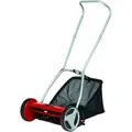 Einhell - Hand-rasenmäher Gc-hm 400 (bis Zu 250 M2, 40 Cm Schnittbreite, Kugelgelagerte Mähspindel Mit 5 Stahlmessern, 4-stufige Schnitthöheneinstellung 13-37 Mm, 27 L-fangkorb)