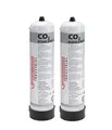 ROTHENBERGER Industrial Kohlendioxid CO2 | 2 x Schutzgas-Stahl-Einwegflasche 950 ml | Fülldruck 36 bar dadurch 34,2 Liter | M 10 x 1 | MAG Schweißen 35776