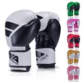 Apollo Boxhandschuhe Männer aus PU Leder | Thai Boxhandschuhe Damen und Herren | für Boxsack, Training, Sparring, Fitness, MMA Handschuhe | Kickbox Handschuhe | Boxing Gloves 12/14/16oz.