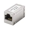 goobay RJ45 Kupplung CAT 6, geschirmter Verbinder mit Vollmetallgehäuse, als LAN Kabel Verlängerung, PoE+ fähig, Netzwerkkabel Adapter - 15217