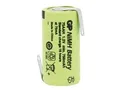 NiMH-Akku, GP, Industriezelle mit Lötfahnen, 28,7x14,5mm, 1,2V/750mAh