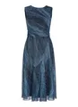Swing Plissiertes Kleid mit Metallicfäden - 44