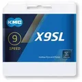 "KMC Schaltungskette X9SL Ti-N, 1/2\" x 11/128\", 114 Glieder, 6,6 mm, 9-fach, gold"