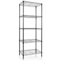 Mammut Metallregal Rocky | pulverbeschichtet schwarz | 5 Böden | 55 x 35 x 140 cm