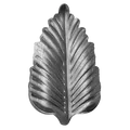 UHRIG Dekoratives Calla Blatt aus Stahl schmiedeeisen Ornament Stahl Eisen