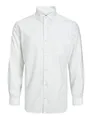 JACK & JONES Herren Jprblaparker Shirt L/S Noos Hemd, Weiß, M EU