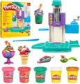 Play-Doh Bunte Regenbogen Eismaschine, 2 x 56g einfarbig & 3 x 56g zweifarbig