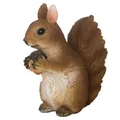 Eichhörnchenfigur mit Tannenzapfen, Höhe 14,6 cm