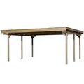 Weka Flachdach-Doppelcarport 616 500 x 500 cm