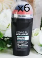 6x50ml L'Oreal Men Expert Carbon Protect Anti Transpirant 72H Deo Roll-on 5 in 1