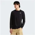 The North Face T-Shirt M EVOLUTION SIMPLE DOME REGULAR LONG SLE reguläre Passform, Kurzarm, für Fitness und aktive Freizeit schwarz S (46/48)