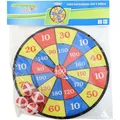 Dartscheibe Klett mit 4 Bällen, Durchmesser 35 Zentimeter, Zielscheibe