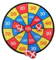 OA Dartscheibe Klett mit 4 Bällen, Ø35