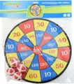 Outdoor active Dartscheibe Klett mit 4 Bällen, # 35 cm