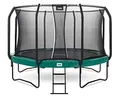 Salta First Class - Trampolin mit Sicherheitsnetz und Leiter - Rund - ⌀ 251/305/366/427/487 cm - Schwarz/Grün (Grün, 366)
