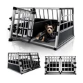Juskys Alu Hundetransportbox L-X - 89x70x51 cm verschließbar & pflegeleicht - Hundebox Hunde