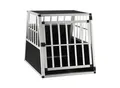 Juskys Alu Hundetransportbox L-X - 89x70x51 cm verschließbar & pflegeleicht - Hundebox Hunde