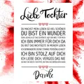 Close Up Kunstdruck Liebe Tochter Kunstdruck 30 x 40 cm