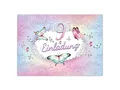 Limonia 12 Einladungskarten zum 9. Geburtstag Einladung Kindergeburtstag Mädchen Schmetterling Blumen