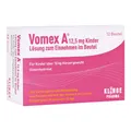 Vomex A Lösung 12,5 mg Kinder Lösung zum Einnehmen Inhalt: 12 St