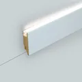 Sockelleiste LED 19 x 70 inkl Diffuser RAL 9016 Fussleiste Leiste