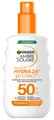GARNIER Sonnenschutzspray AMBRE SOLAIRE HYDRA 24H, Beugt sonnenbedingte Hautalterung vor, wasserfest, zieht schnell ein.