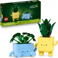 LEGO Botanicals Fröhliche Pflanzen - Spielzeug für Kinder mit 2 Kunstpflanzen
