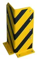 SCHULTE Lagertechnik Rammschutzecke L-Form, 400 mm - mit 4 Schraubankern, gelb/schwarz