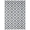 Tapiso Outdoorteppich IBIZA, rechteckig, Outdoor, Balkon, Garten schwarz 120 cm x 180 cm