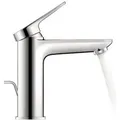 Duravit Wave wastafelkraan met trekwaste chroom hoogglans