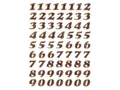 HERMA 4193 Sticker Etiketten Zahlen gold 8 mm