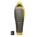 SEA TO SUMMIT - Spark Ultralight Daunenschlafsack Long (-1°C) - Mumienschlafsack mit Daunenfüllung - Körperlänge - 850+ Loft Ultra-Dry Down - 2 Jahreszeiten - Für Wanderungen - Grey & Yellow - 536g