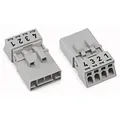 WAGO 890-274 Netz-Steckverbinder WINSTA MINI Stecker, gerade Gesamtpolzahl: 4 16 A Hellgrün 50 St.
