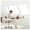 VELUX Dachfenster Lichtlösung DUO Kunststoff ENERGIE PLUS weiß Fenster, 114x118 cm (SK06)